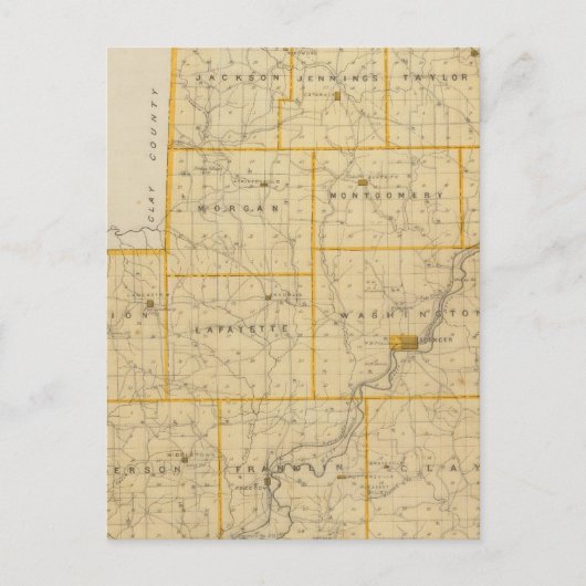 Postale Carte du comté d'Owen (Devant)