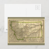 Postale Carte du comté indexé du Montana (1881) (Devant / Derrière)