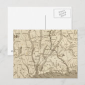 Postale Carte du Connecticut par Arrowsmith (Devant / Derrière)