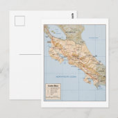 Postale Carte du Costa Rica (Devant / Derrière)