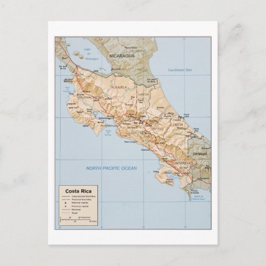 Postale Carte du Costa Rica (Devant)