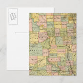 Postale Carte du Dakota (Devant / Derrière)