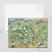 Postale Carte du dessin animé Orlando Florida (Devant / Derrière)