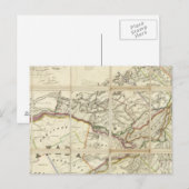 Postale Carte du district de Montréal, Bas-Canada (Devant / Derrière)