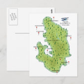 Postale Carte du district de Peak Angleterre (Devant / Derrière)