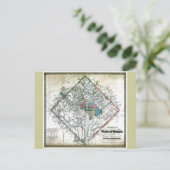 Postale Carte du district de Washington de 1862 (Debout devant)