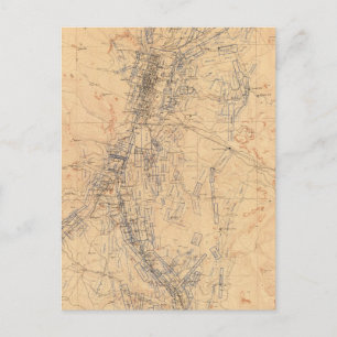 Postale Carte du district de Washoe montrant les revendica