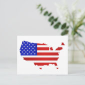 Postale Carte du drapeau américain des États-Unis d'Amériq (Debout devant)