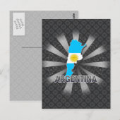 Postale Carte du drapeau argentin 2.0 (Devant / Derrière)