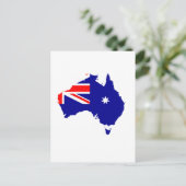 Postale Carte du drapeau australien (Debout devant)