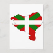 Postale Carte du drapeau basque (Devant)