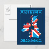 Postale Carte du drapeau britannique (Devant / Derrière)