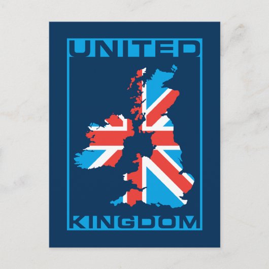 Postale Carte du drapeau britannique (Devant)