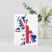 Postale Carte du drapeau britannique (Debout devant)