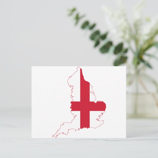 Postale Carte du drapeau d'Angleterre (Debout devant)