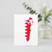 Postale Carte du drapeau de Bahreïn (Debout devant)