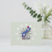 Postale Carte du drapeau de Guam 2.0 (Debout devant)