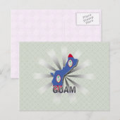 Postale Carte du drapeau de Guam 2.0 (Devant / Derrière)