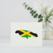Postale Carte du drapeau de Jamaïque pleine taille (Debout devant)