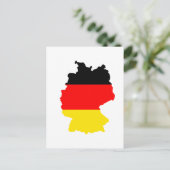 Postale Carte du drapeau de l'Allemagne (Debout devant)
