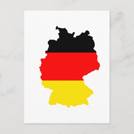Postale Carte du drapeau de l'Allemagne (Devant)