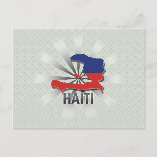 Postale Carte du drapeau d'Haïti 2.0 (Devant)