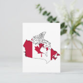 Postale Carte du drapeau du Canada (Debout devant)
