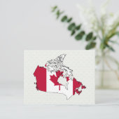 Postale Carte du drapeau du Canada pleine taille (Debout devant)