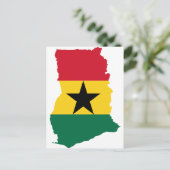 Postale Carte du drapeau du Ghana GH (Debout devant)