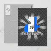 Postale Carte du drapeau du Guatemala 2.0 (Devant / Derrière)