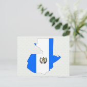 Postale Carte du drapeau du Guatemala pleine taille (Debout devant)