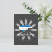 Postale Carte du drapeau du Honduras 2.0 (Debout devant)