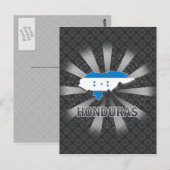 Postale Carte du drapeau du Honduras 2.0 (Devant / Derrière)