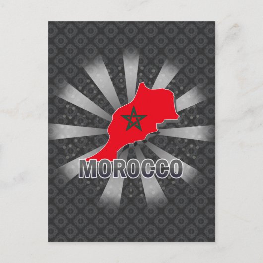 Postale Carte du drapeau du Maroc 2.0 (Devant)