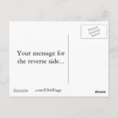 Postale Carte du drapeau du New Jersey (Dos)