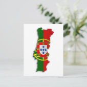 Postale Carte du drapeau du Portugal (Debout devant)