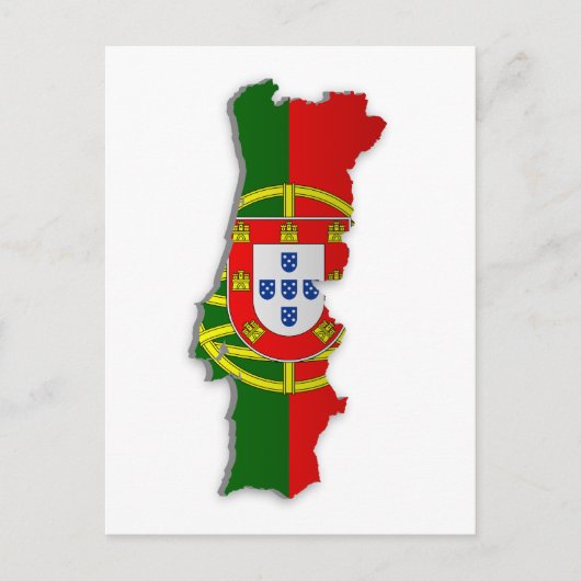 Postale Carte du drapeau du Portugal (Devant)