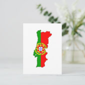 Postale Carte du drapeau du Portugal (Debout devant)