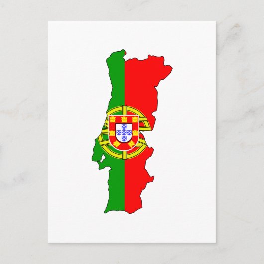 Postale Carte du drapeau du Portugal (Devant)