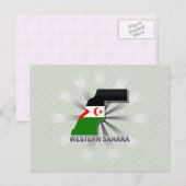 Postale Carte du drapeau du Sahara occidental 2.0 (Devant / Derrière)