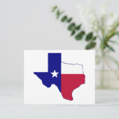 Postale Carte du drapeau du Texas (Debout devant)