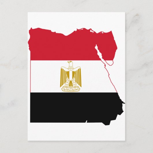 Postale Carte du drapeau égyptien EG (Devant)