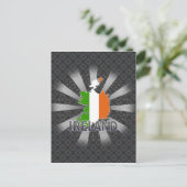 Postale Carte du drapeau irlandais 2.0 (Debout devant)