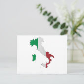 Postale Carte du drapeau italien (Debout devant)