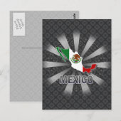 Postale Carte du drapeau mexicain 2.0 (Devant / Derrière)