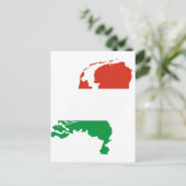 Postale Carte du drapeau néerlandais de Pays-Bas (Debout devant)