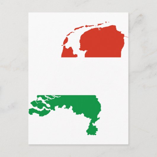 Postale Carte du drapeau néerlandais de Pays-Bas (Devant)