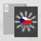 Postale Carte du drapeau tchèque 2.0 (Devant / Derrière)