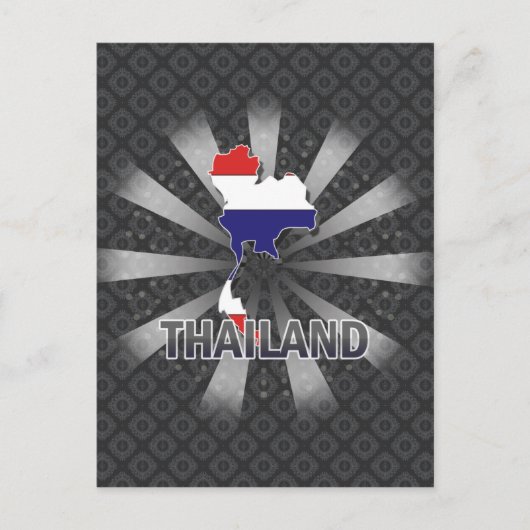 Postale Carte du drapeau thaïlandais 2.0 (Devant)