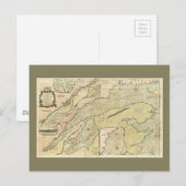 Postale Carte du fleuve Saint-Laurent (1771) (Devant / Derrière)
